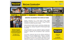 Desktop Screenshot of macleanconstruction.com