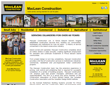 Tablet Screenshot of macleanconstruction.com
